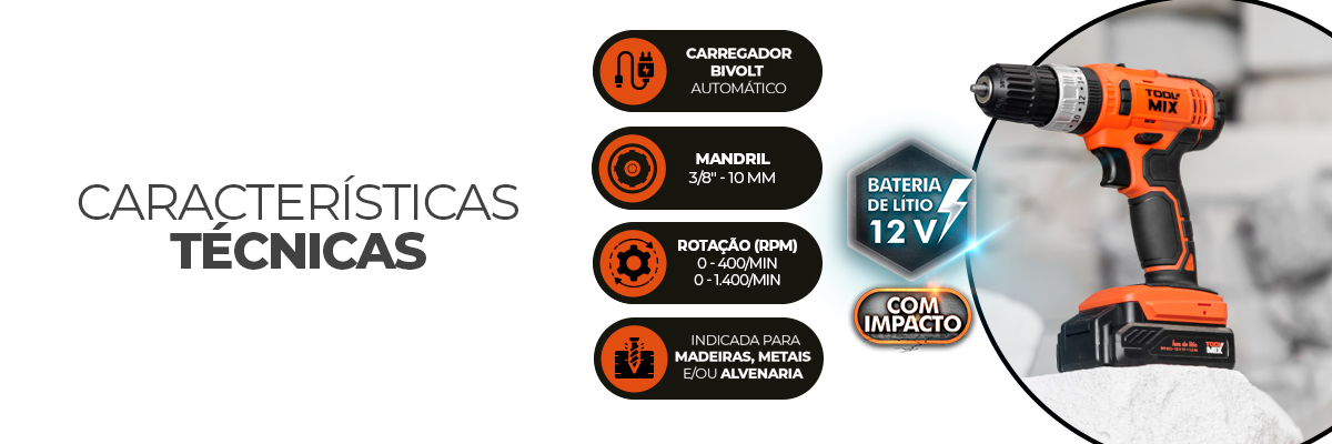 Características técnicas - PFT 012I